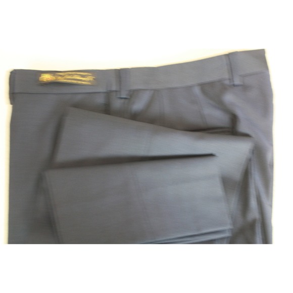 Jack Victor 1913 Luxury Collection Loro Piania 130s Wool Flat Front Navy - Picture 9 of 9
